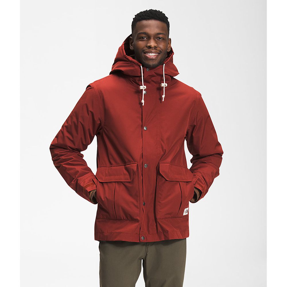 The North Face 3-In-1 Jackets Mens Australia - The North Face Fine Pine Red / Brown Dryvent (NWA-214